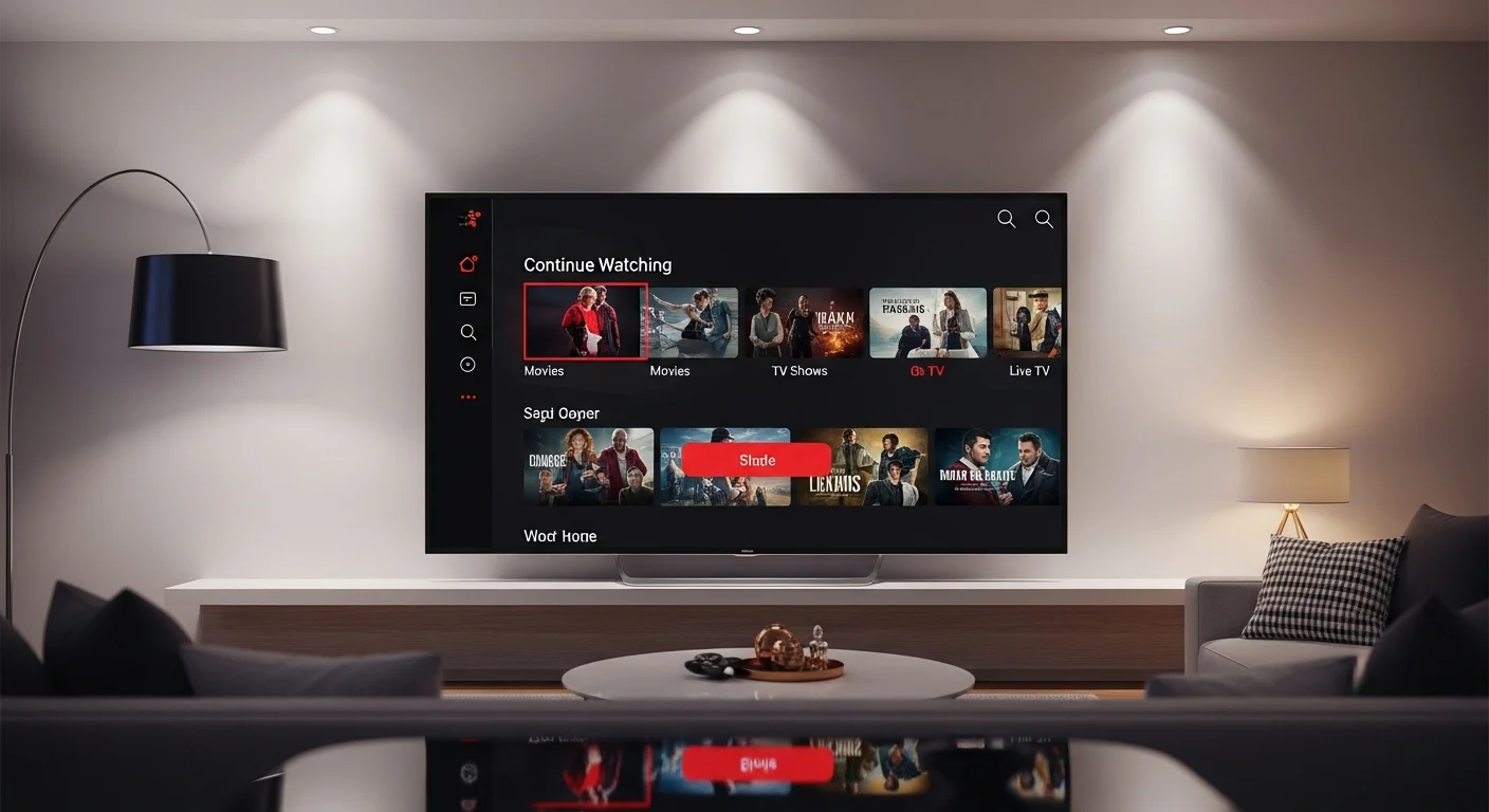 IBO Player App Einrichtung auf Samsung Smart TV mit Aktivierungsbildschirm